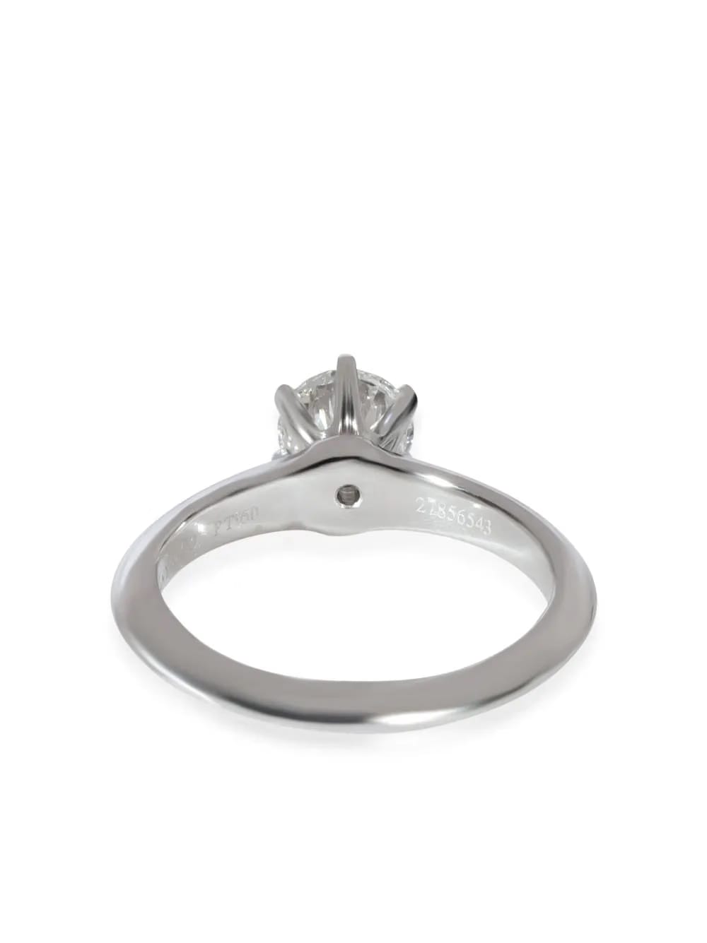 platinum Solitaire diamond engagement ring
