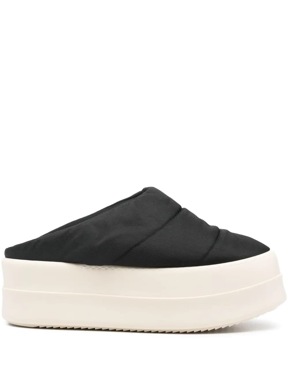 quilted platform slippers