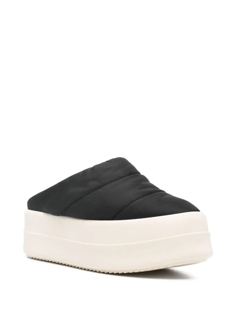 quilted platform slippers