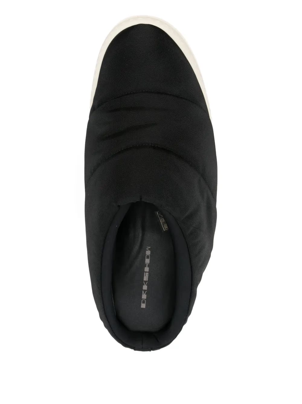 quilted platform slippers