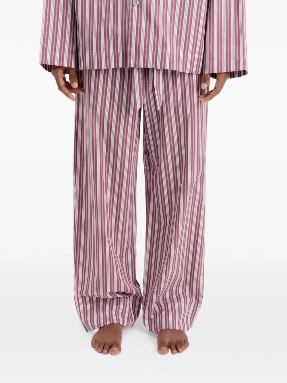 striped pajama trousers