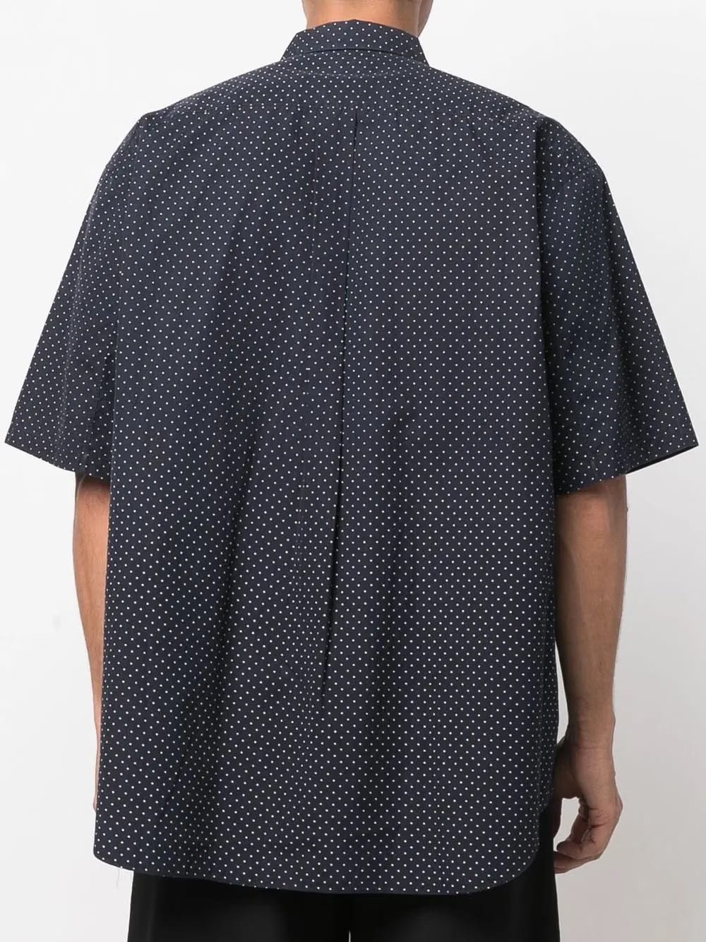 1990s polka dot short-sleeved shirt