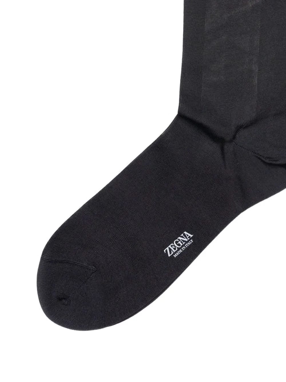 Dark Grey Cotton Socks
