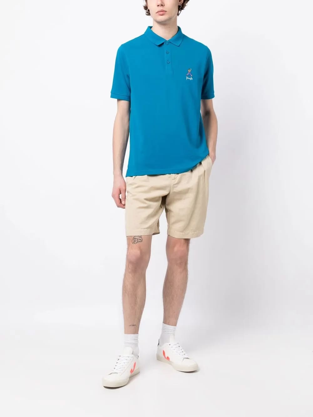 Geometric George Golf polo shirt
