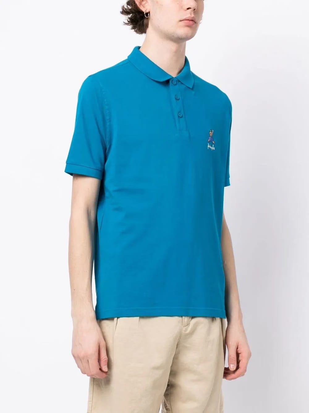 Geometric George Golf polo shirt