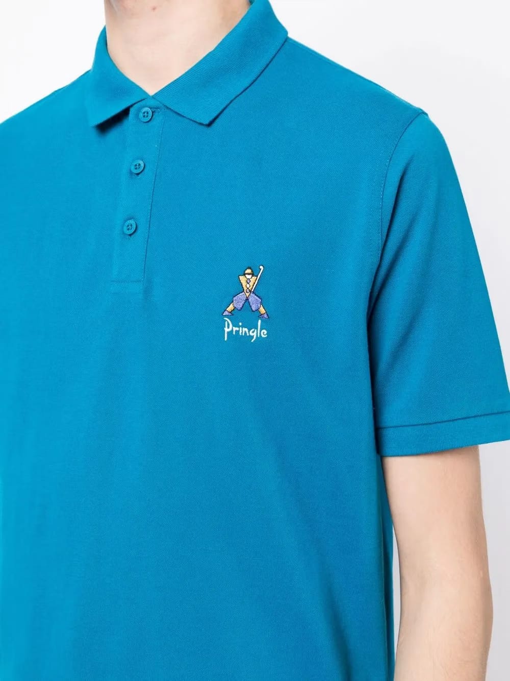Geometric George Golf polo shirt