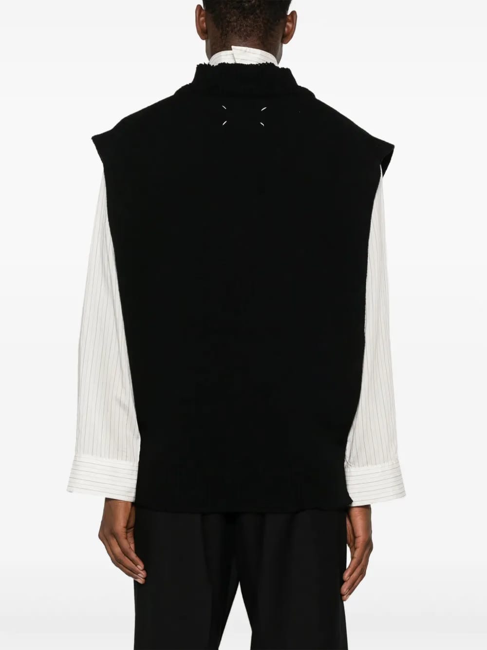 layered knitted vest