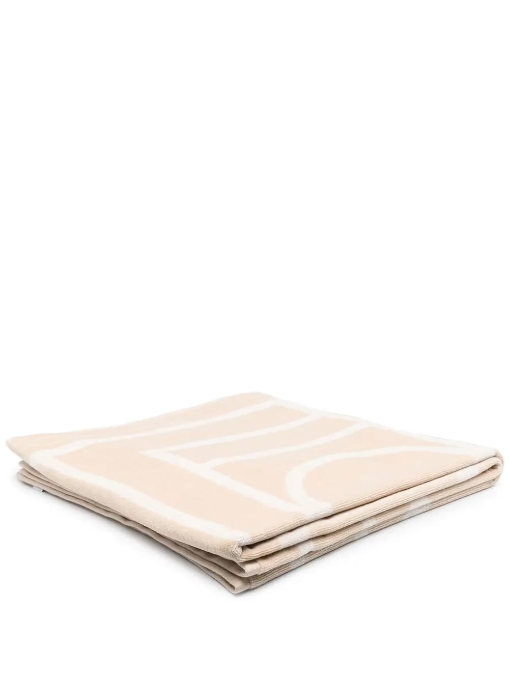 monogram jacquard towel