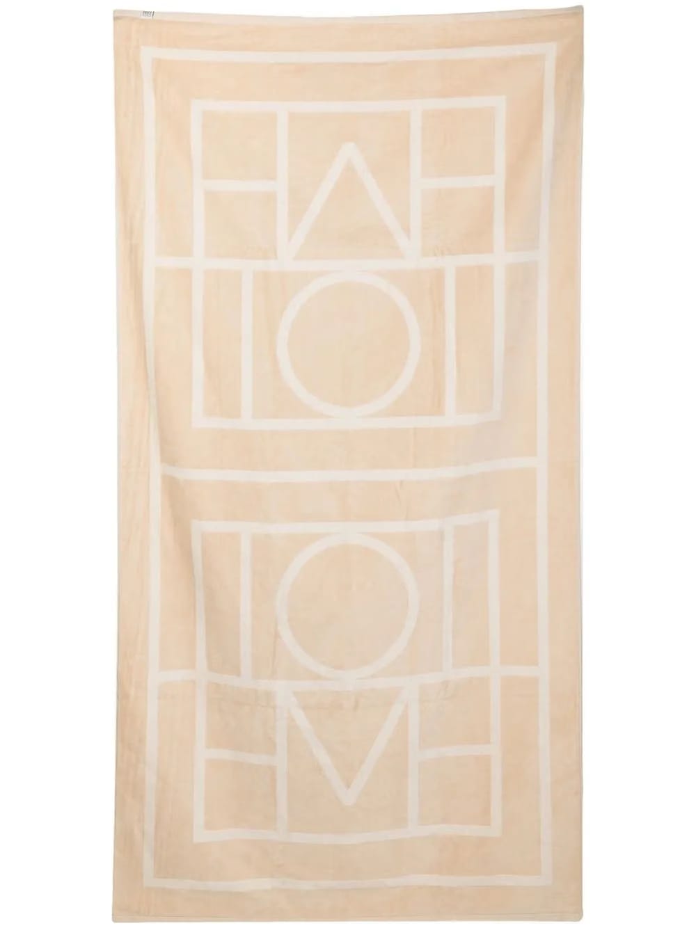 monogram jacquard towel