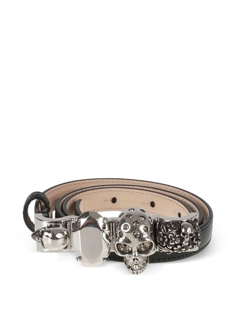 Knuckle leather belt