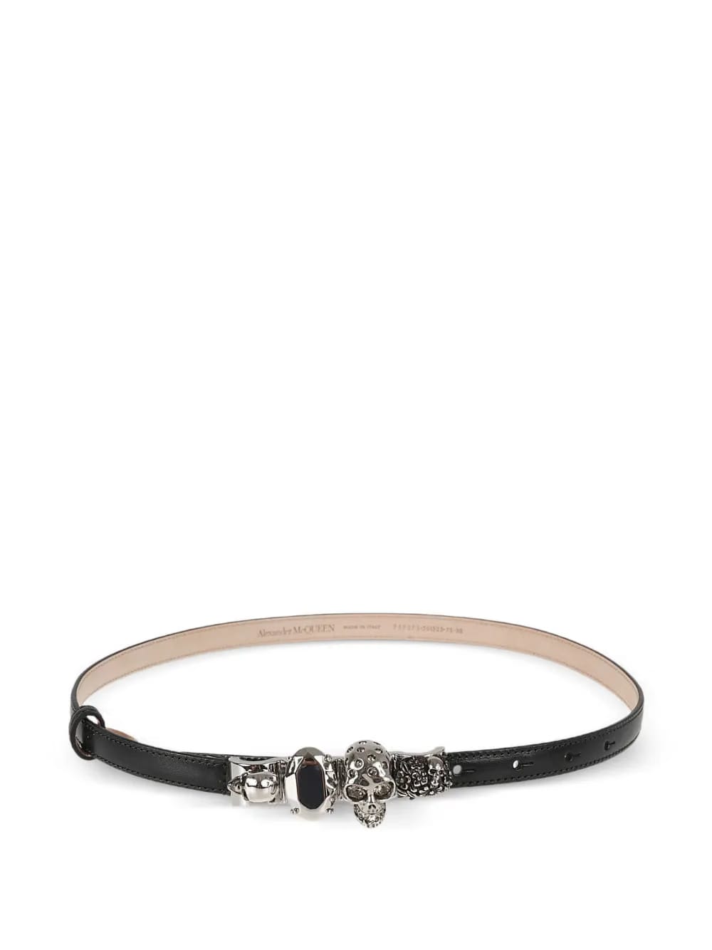 Knuckle leather belt