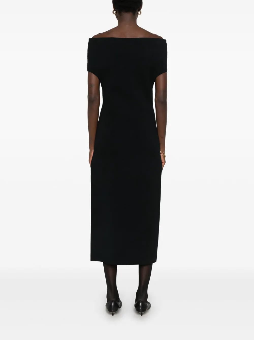double-knit maxi dress