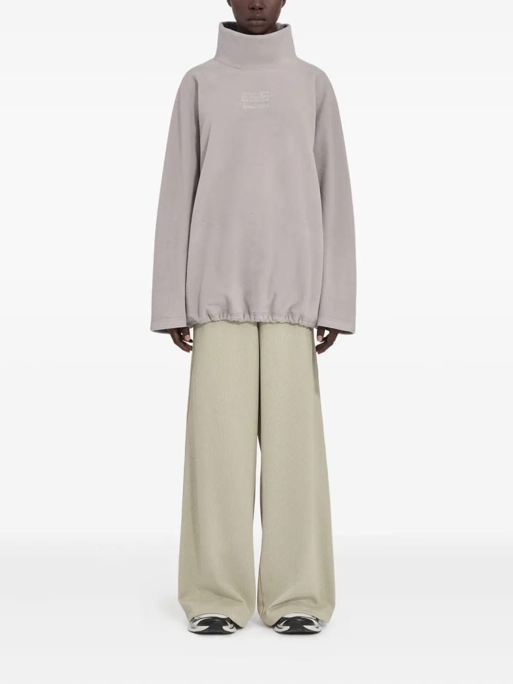 drawstring fleece long-sleeved T-Shirt