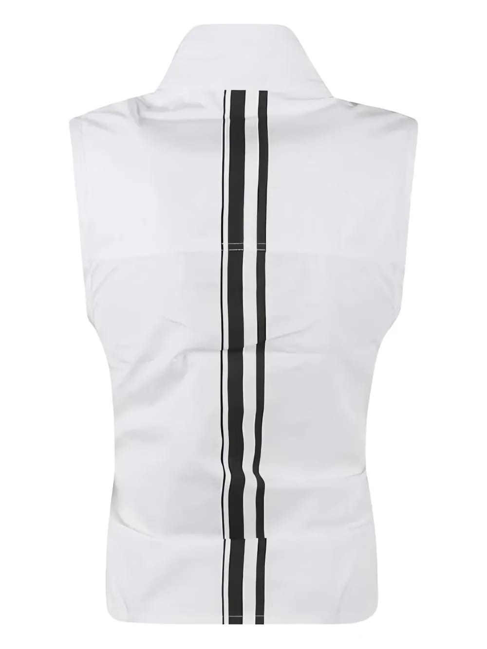 sleeveless back-stripe dress