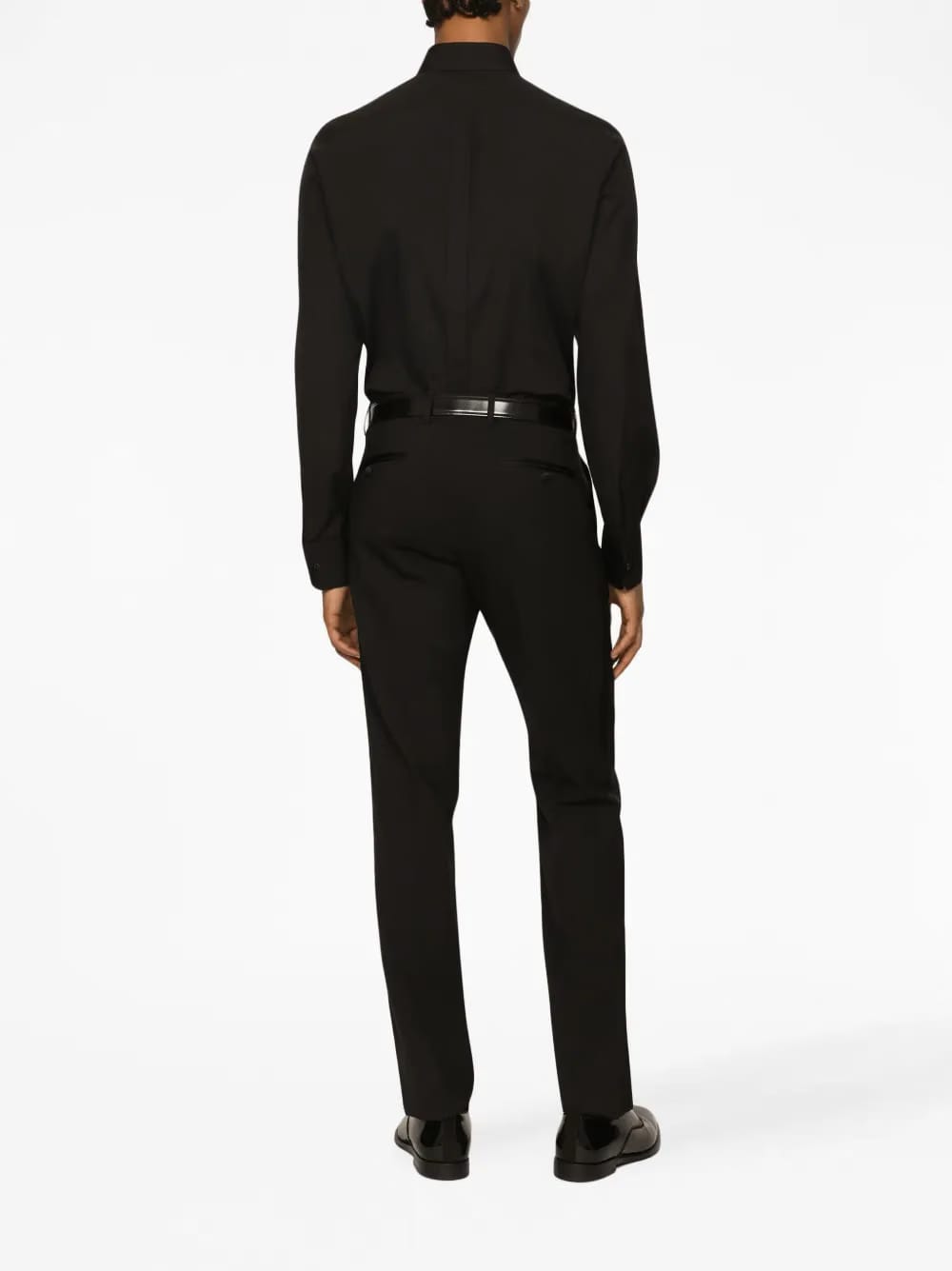 Gold-fit cotton tuxedo shirt