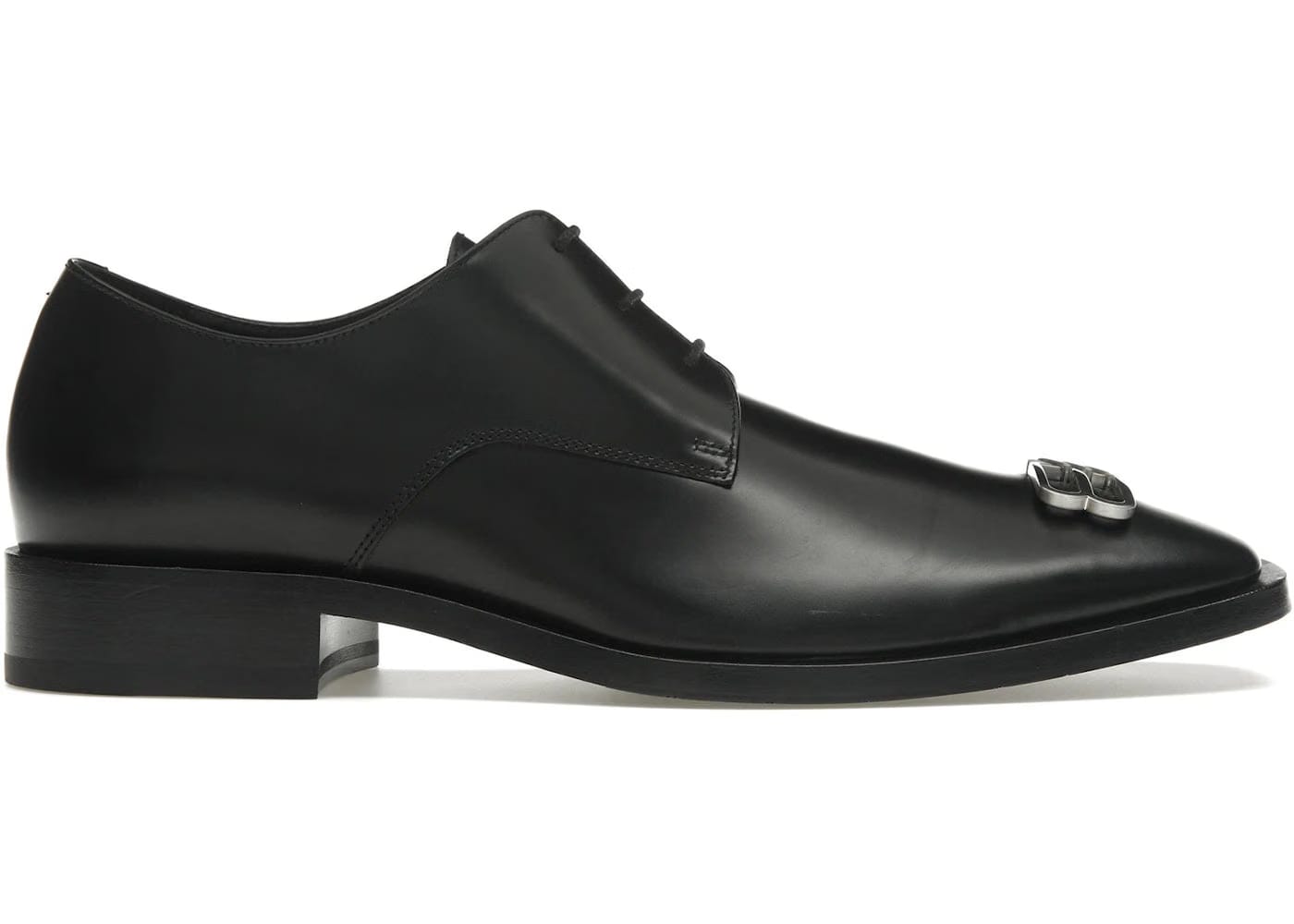 Balenciaga Rim Derby Shoes Black Leather