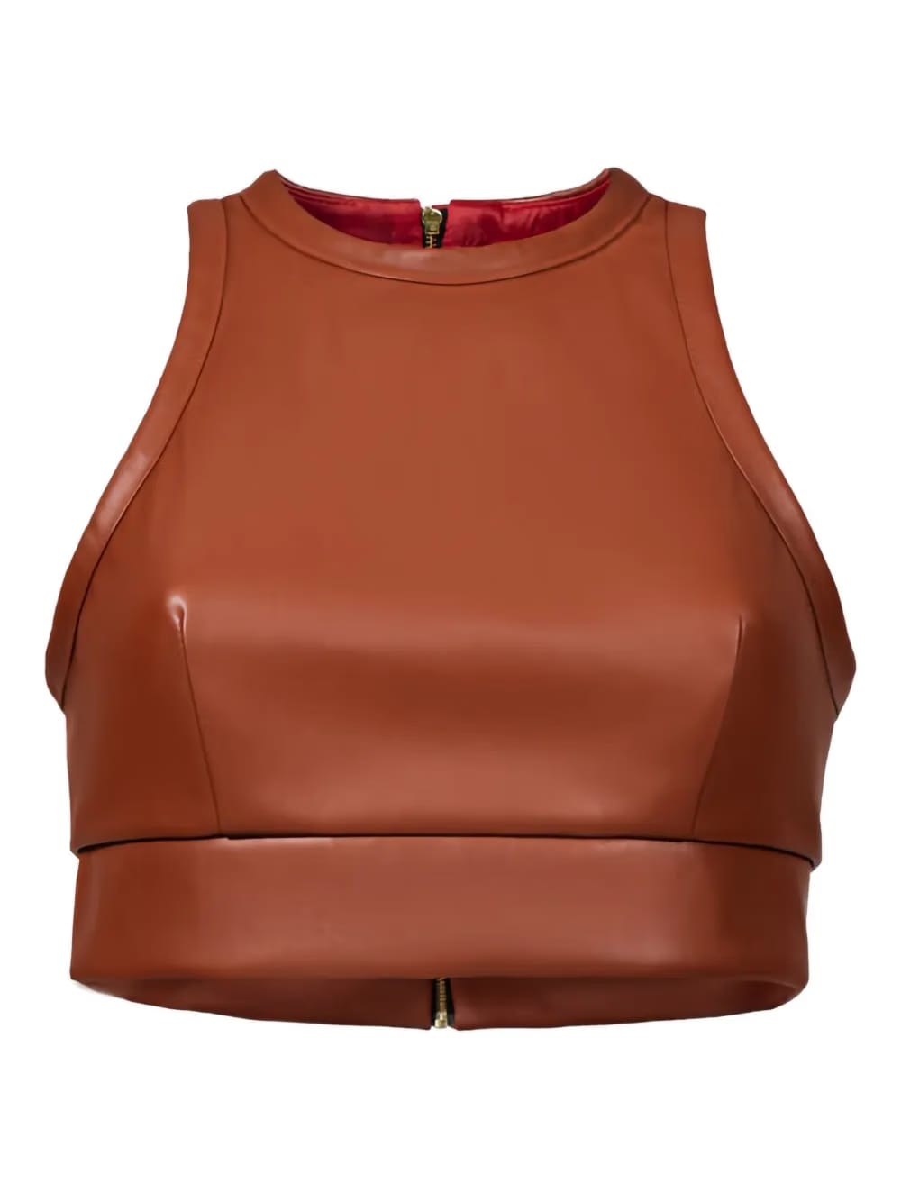 faux-leather top