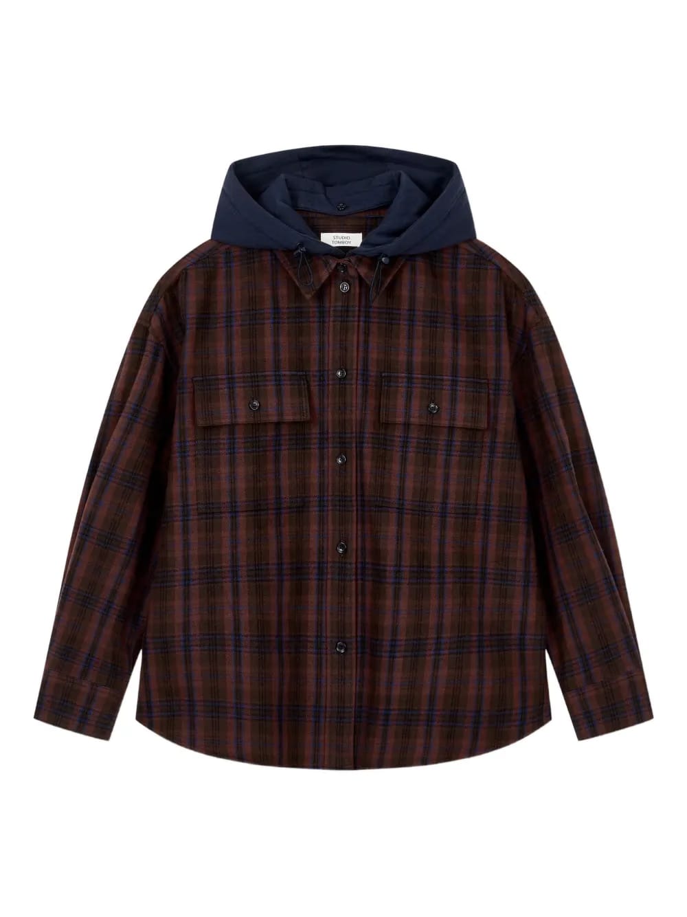 detachable-hood shirt
