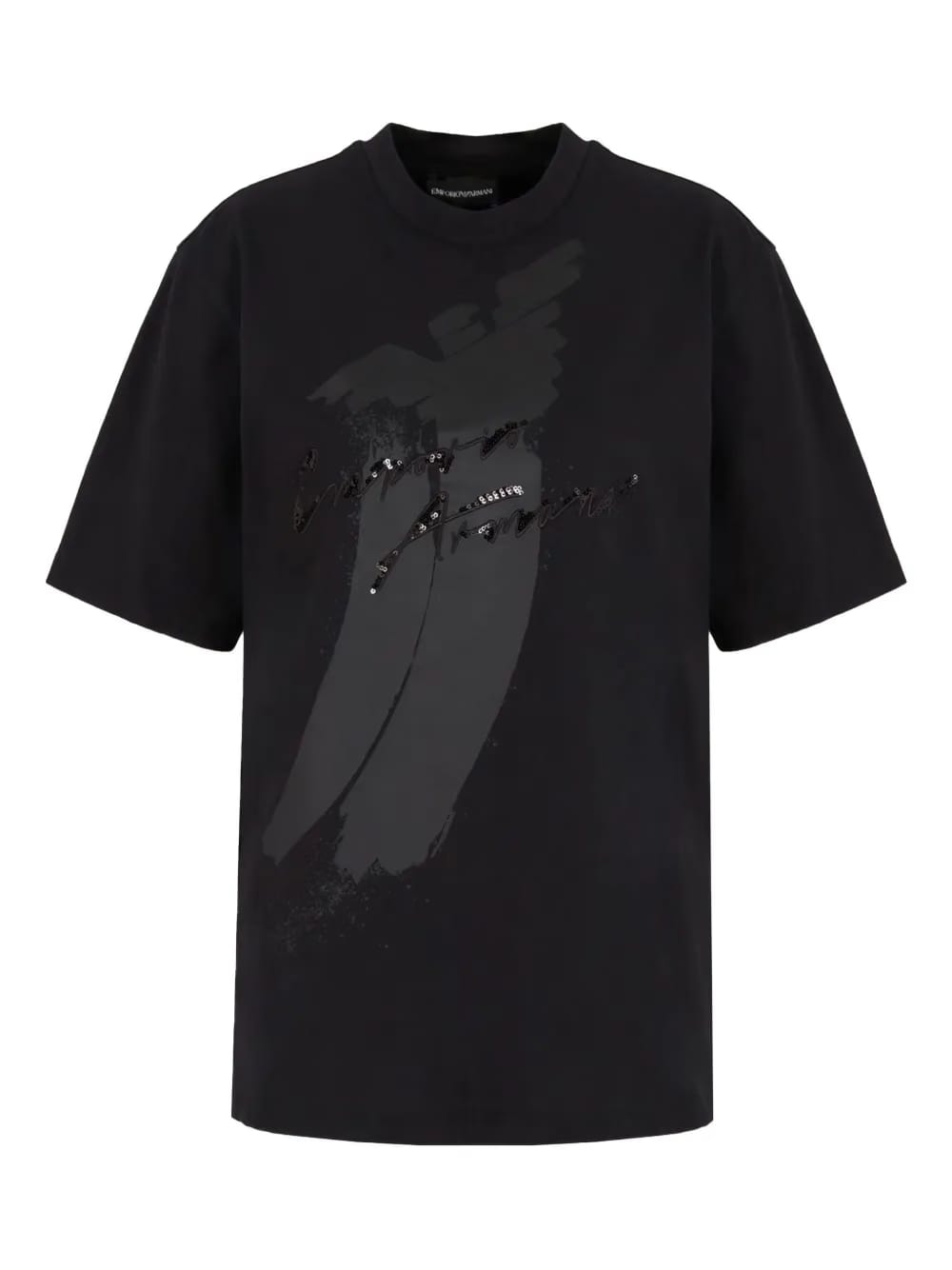 eagle-logo sequin-embellished T-Shirt