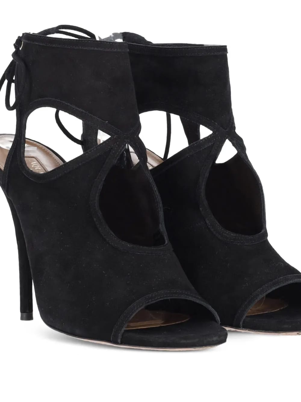 cut-out tie sandals