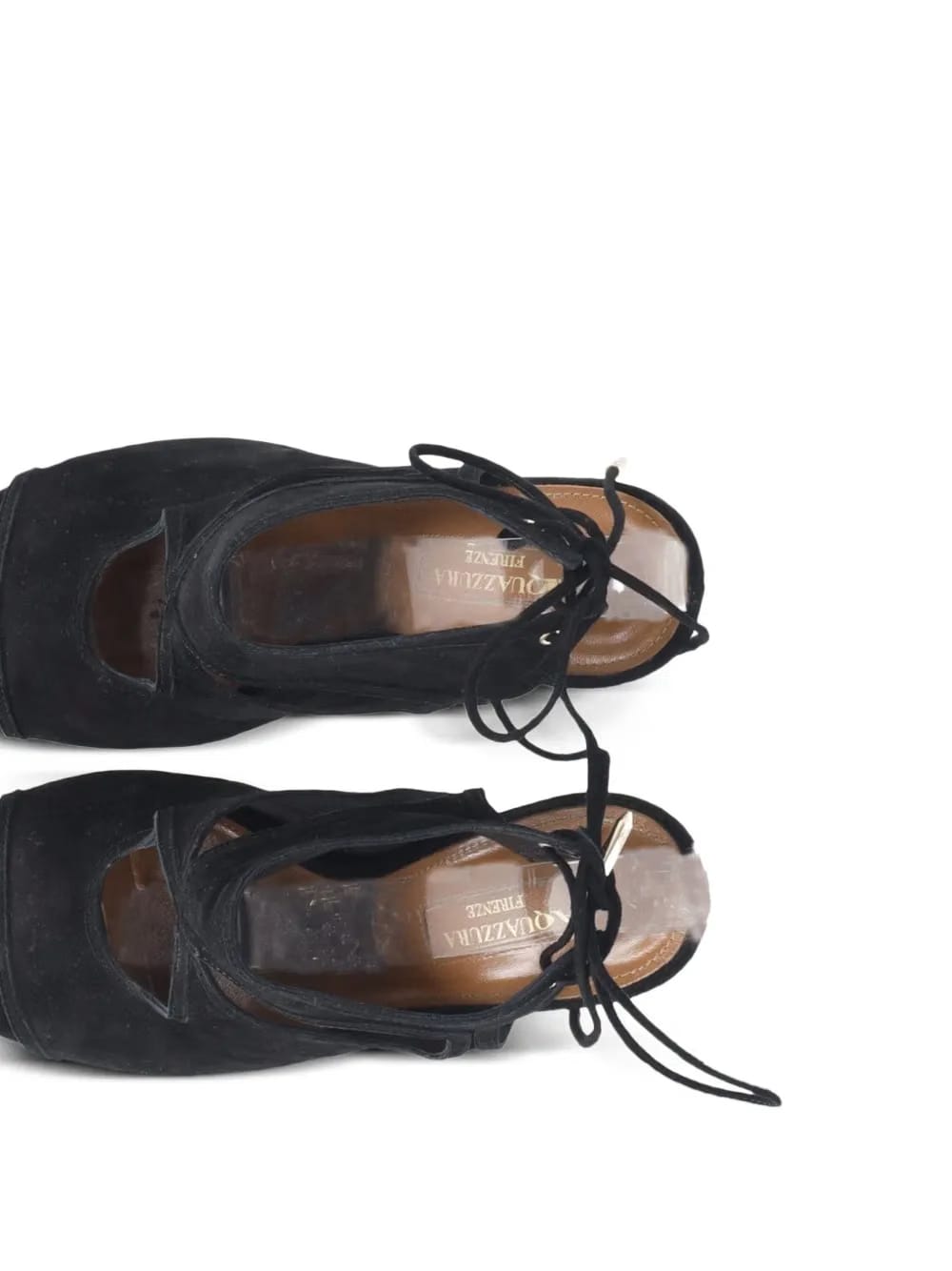 cut-out tie sandals