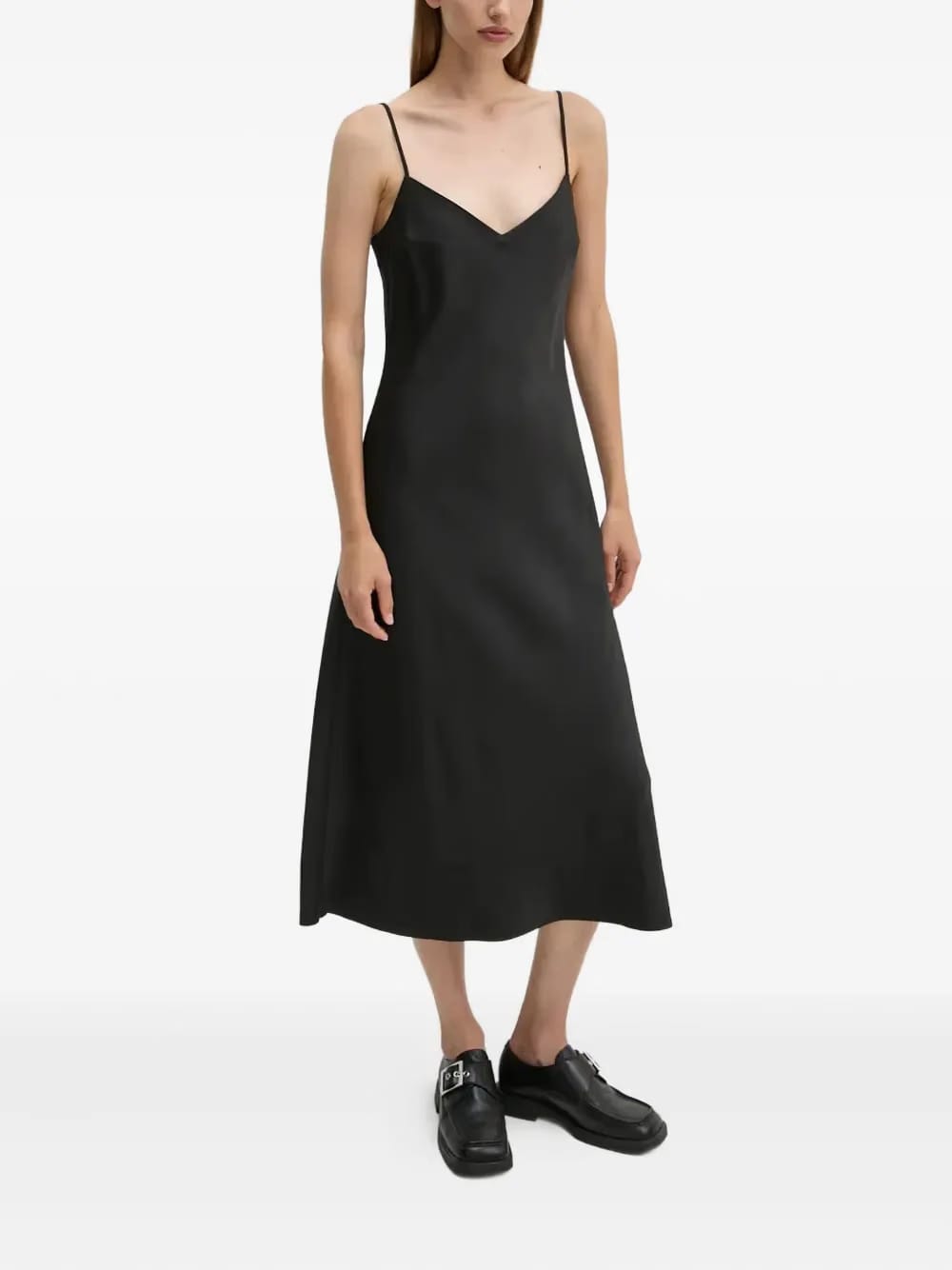 v-neck strap dress