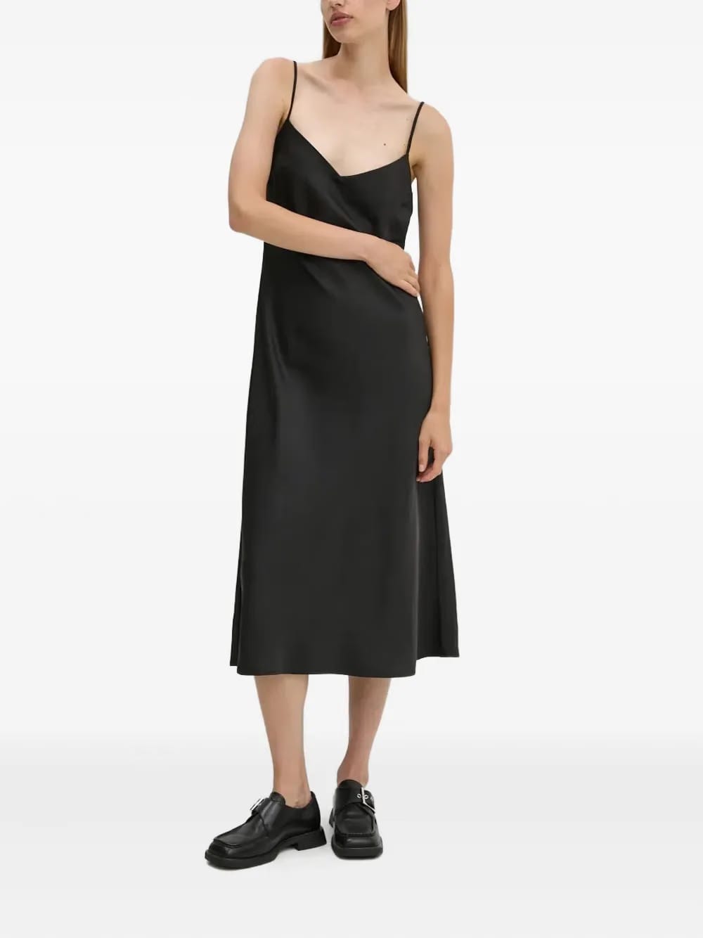 v-neck strap dress