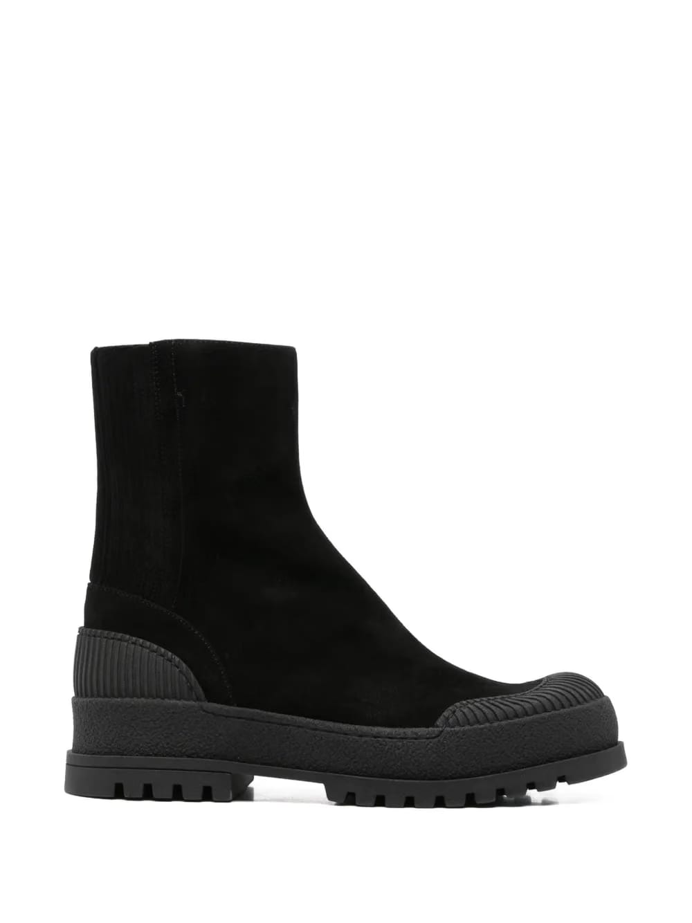 Rugged suede boots
