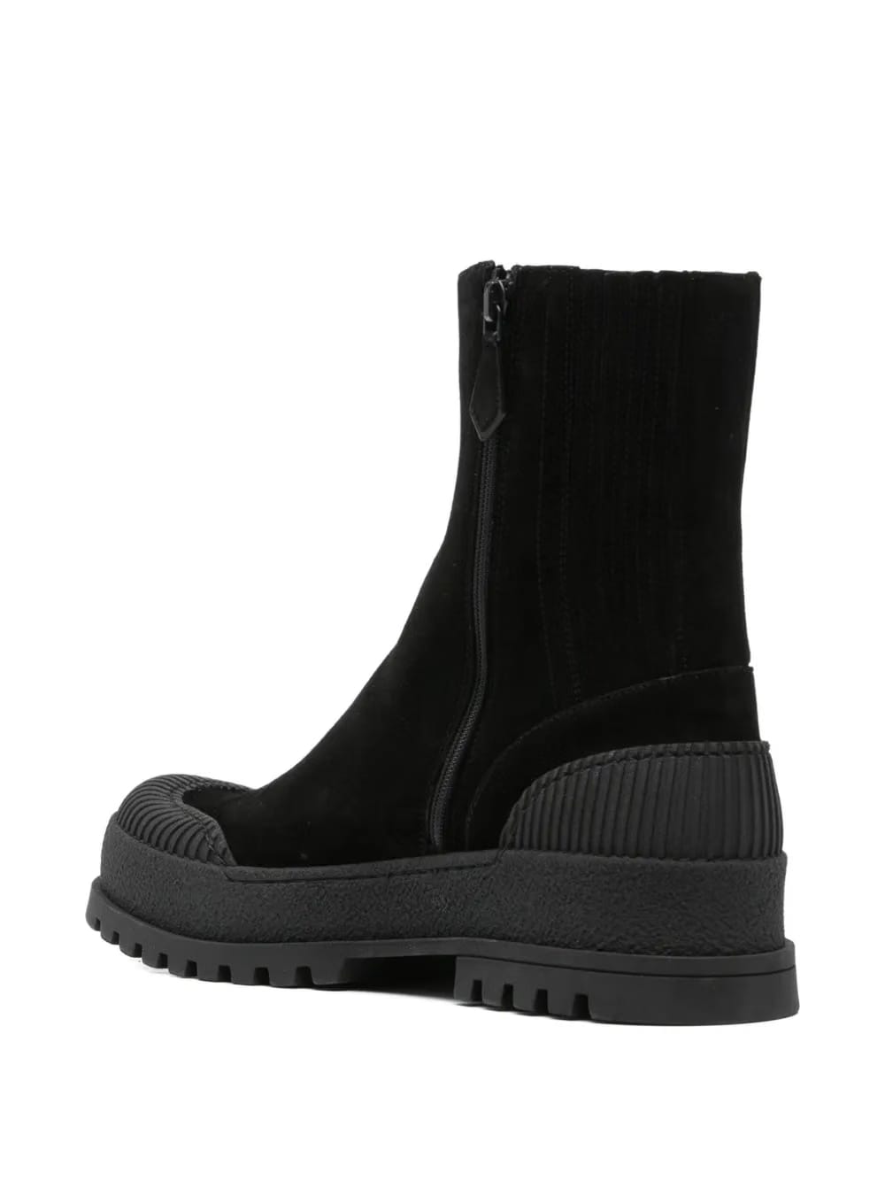 Rugged suede boots