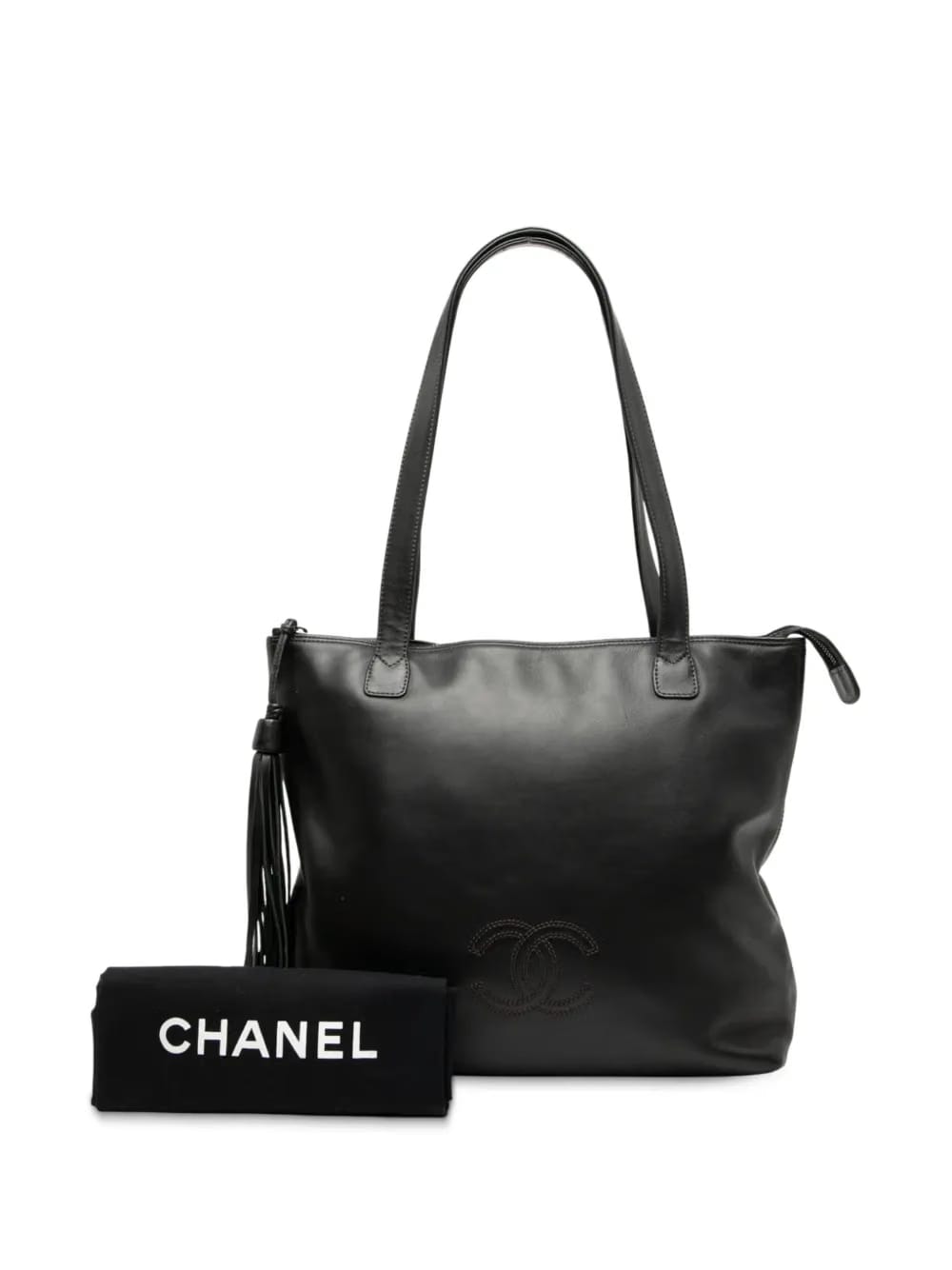 1997-1999 CC Lambskin Tassel tote bag