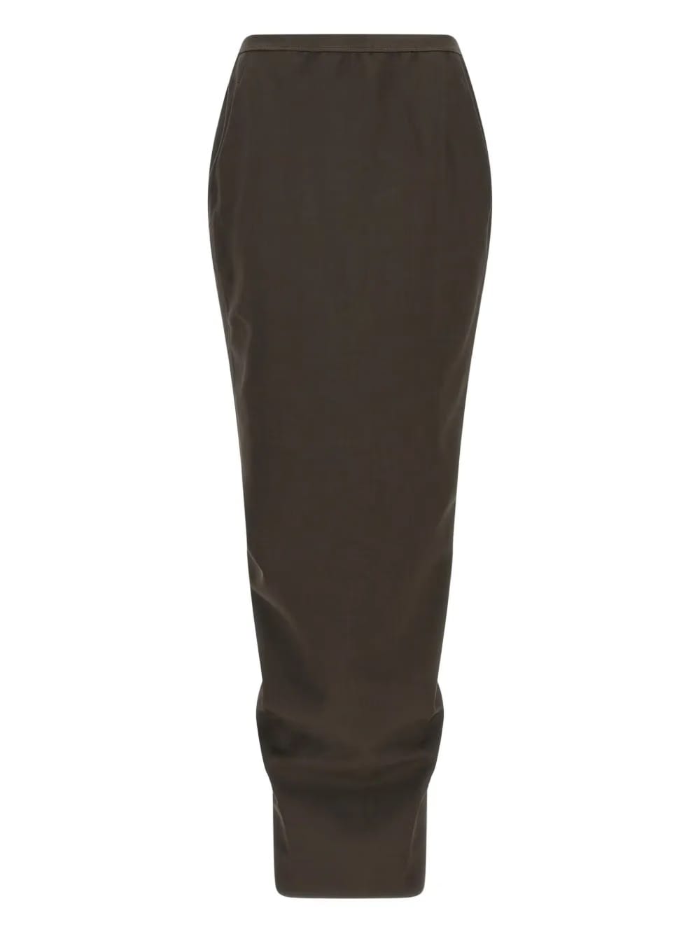 crossover elastic-waistband skirt