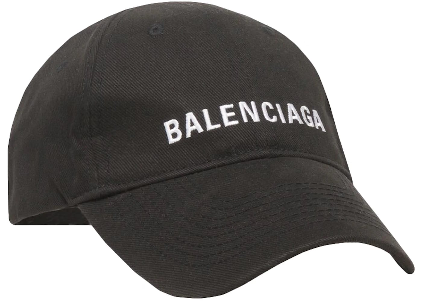 Balenciaga Logo Cap Black/White