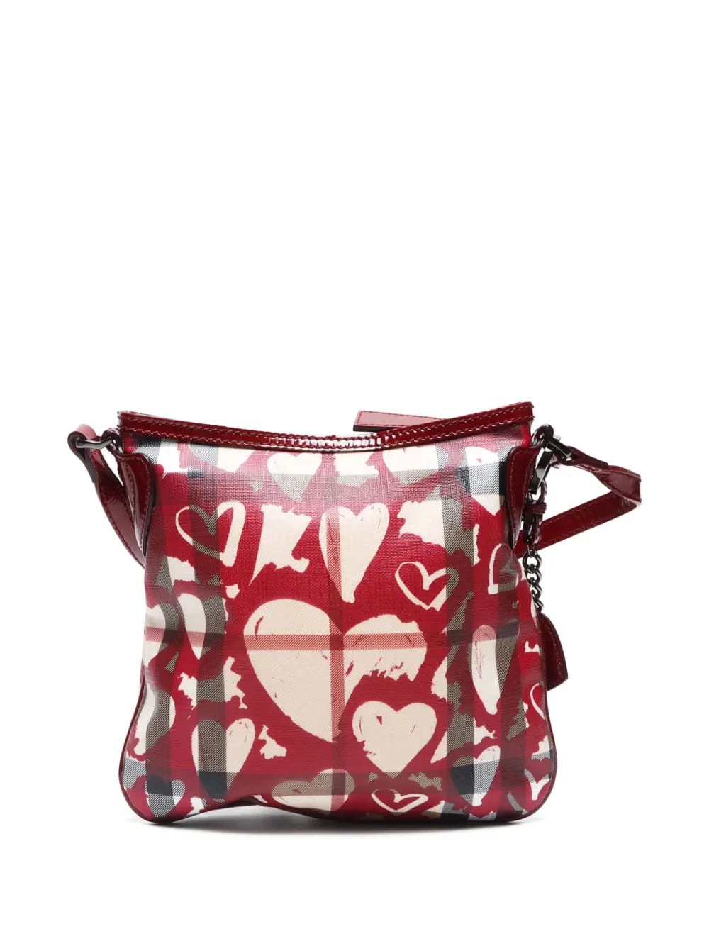 2000-2020's Heart Nova Check shoulder bag