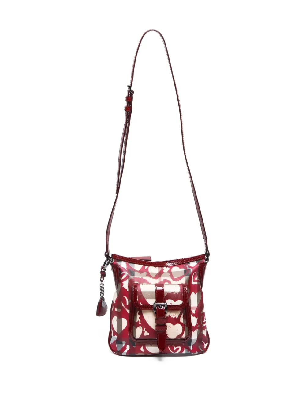 2000-2020's Heart Nova Check shoulder bag