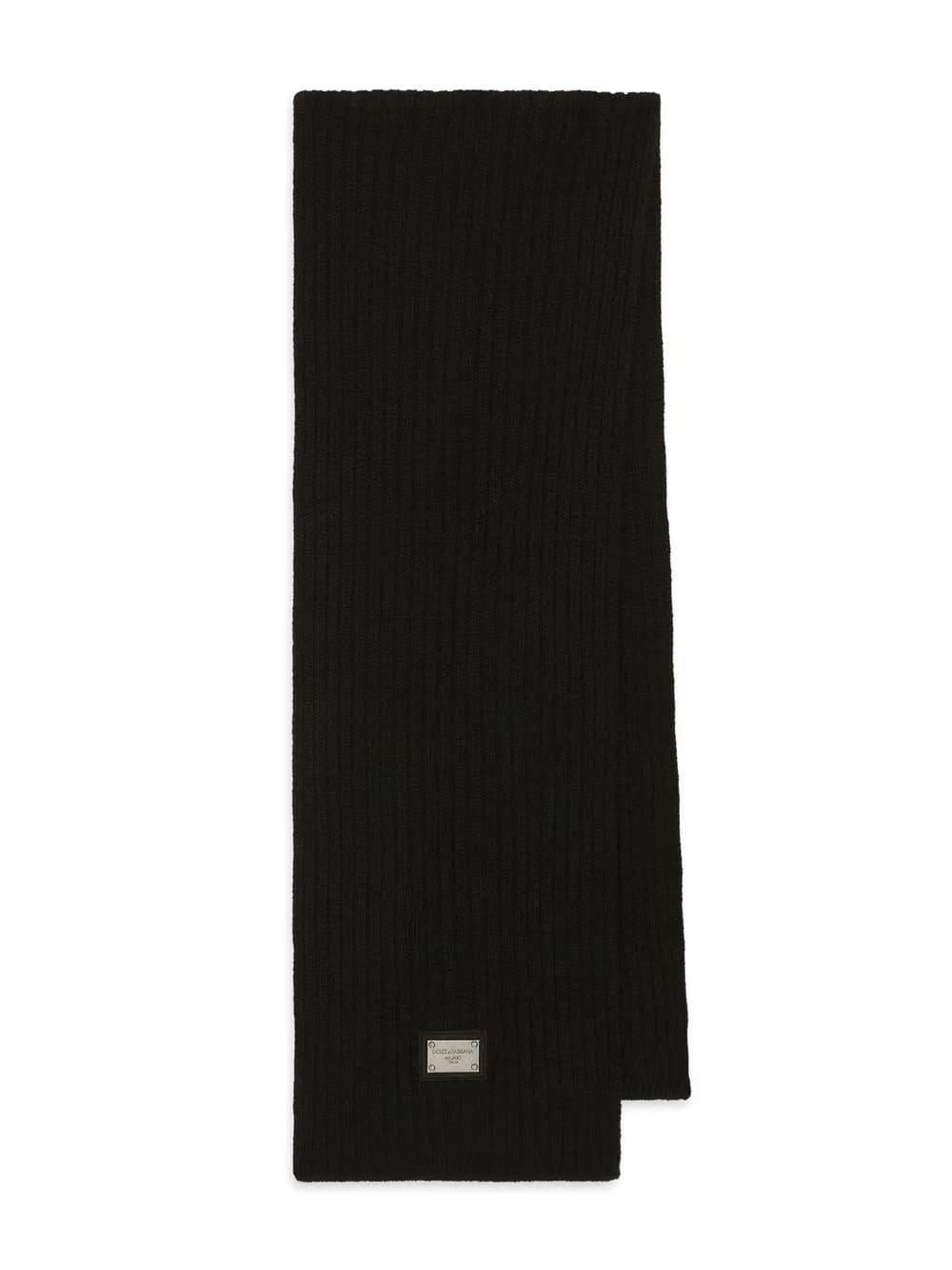 DG-logo rib-knit scarf