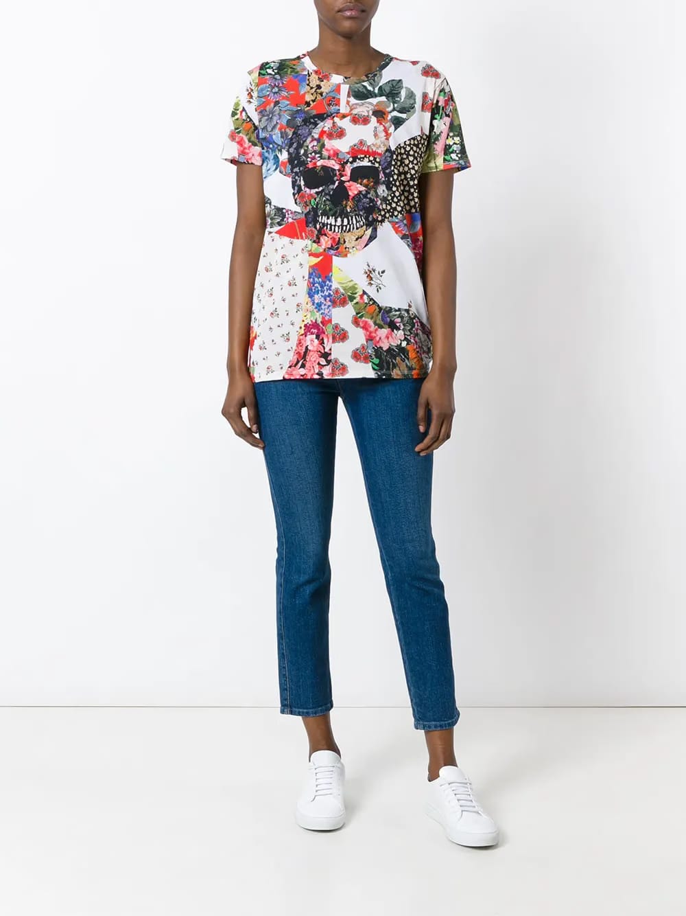 floral skull T-Shirt