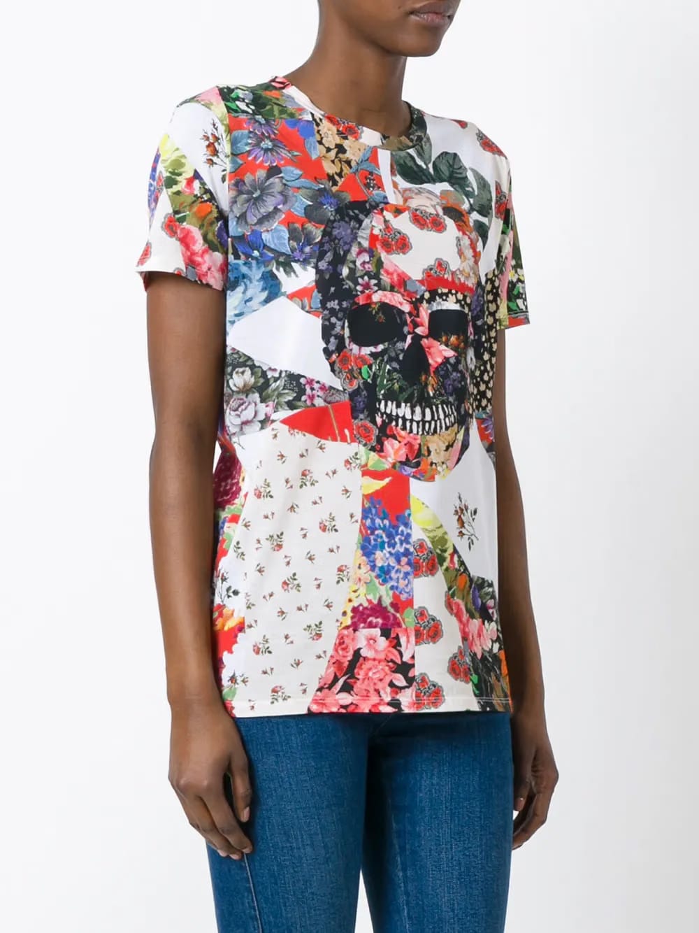 floral skull T-Shirt