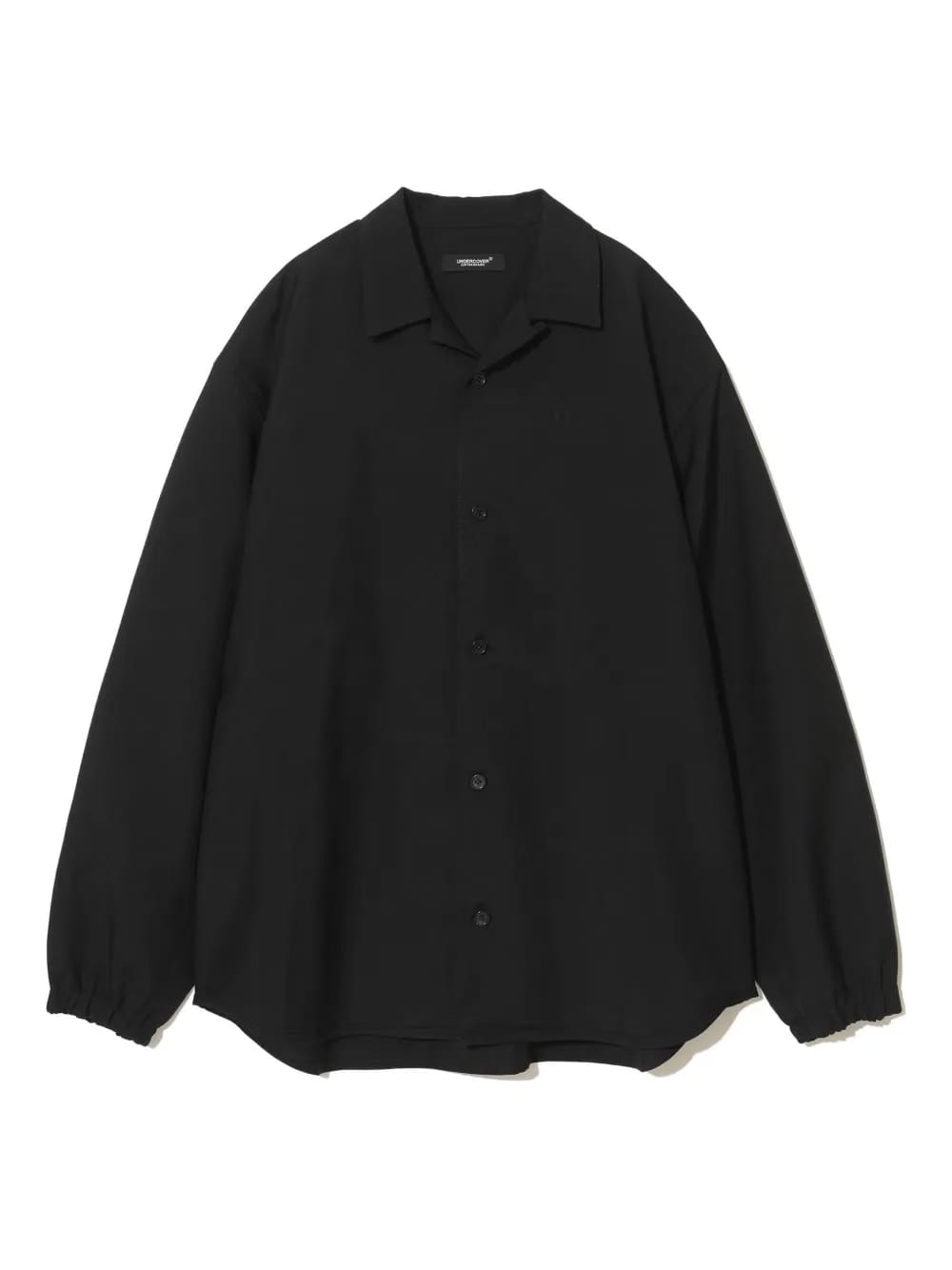 elastic-cuff wool jacket
