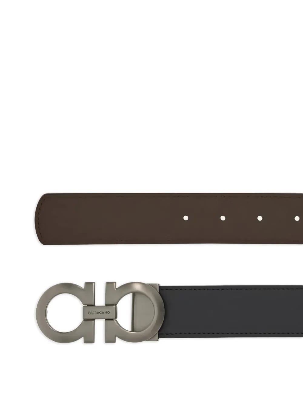 Gancini adjustable buckle belt