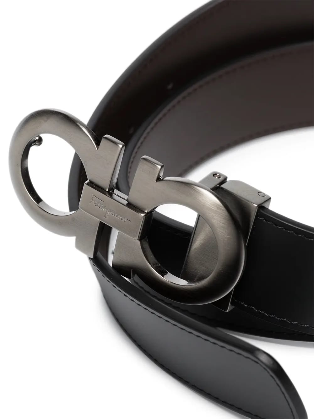 Gancini adjustable buckle belt