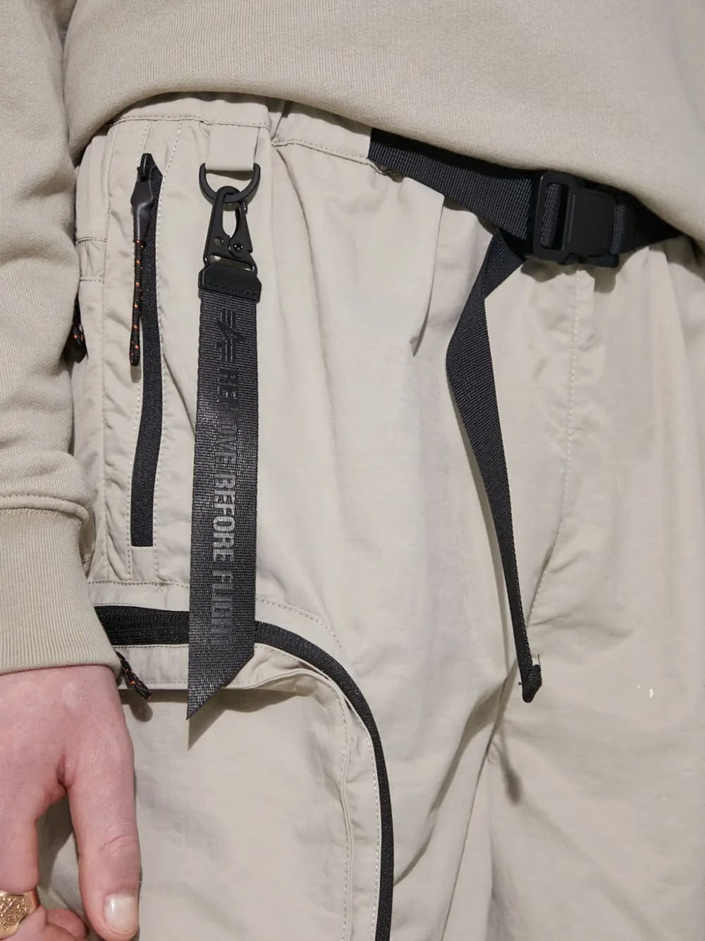 belted cargo shorts