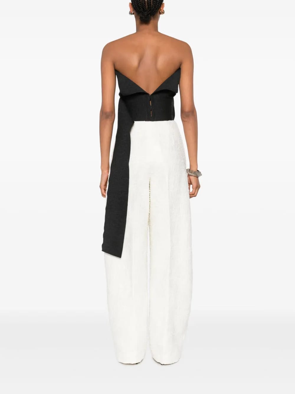 embellished wool top
