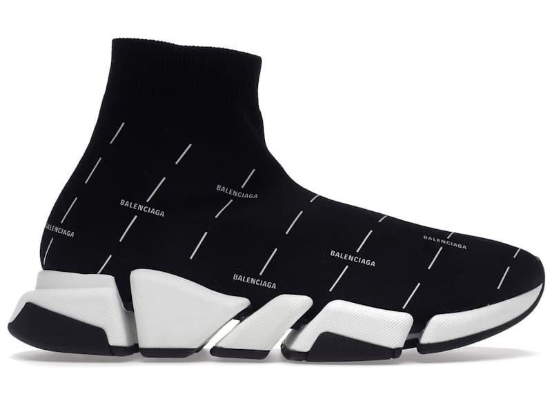 Balenciaga Speed 2.0 Black White Logo