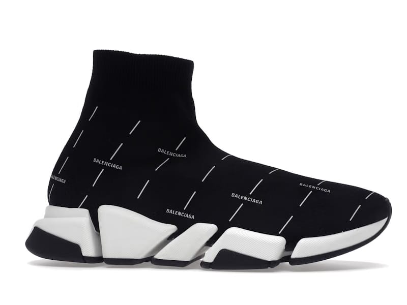 Balenciaga Speed 2.0 Black White Logo