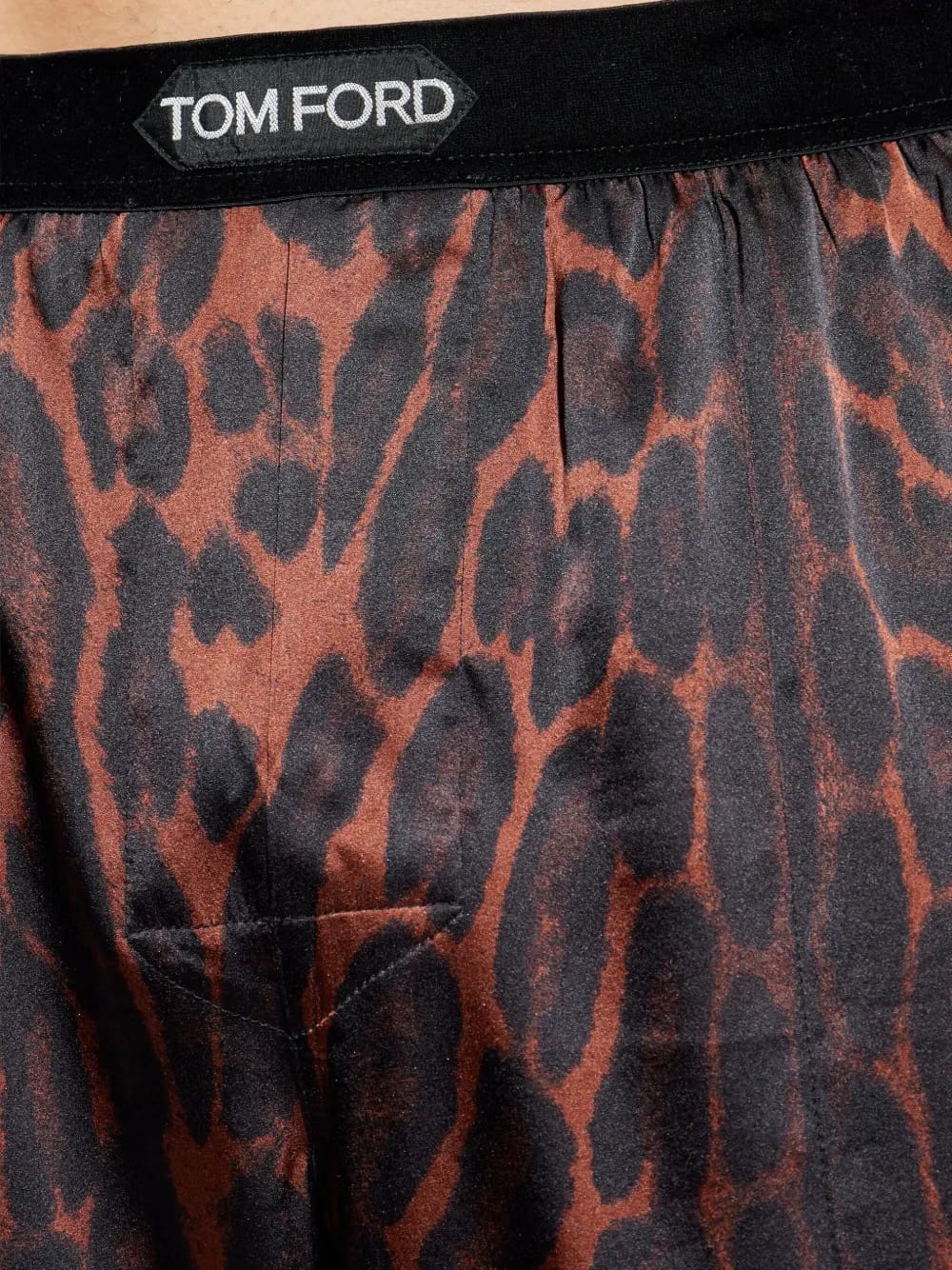 leopard-print sleep pants