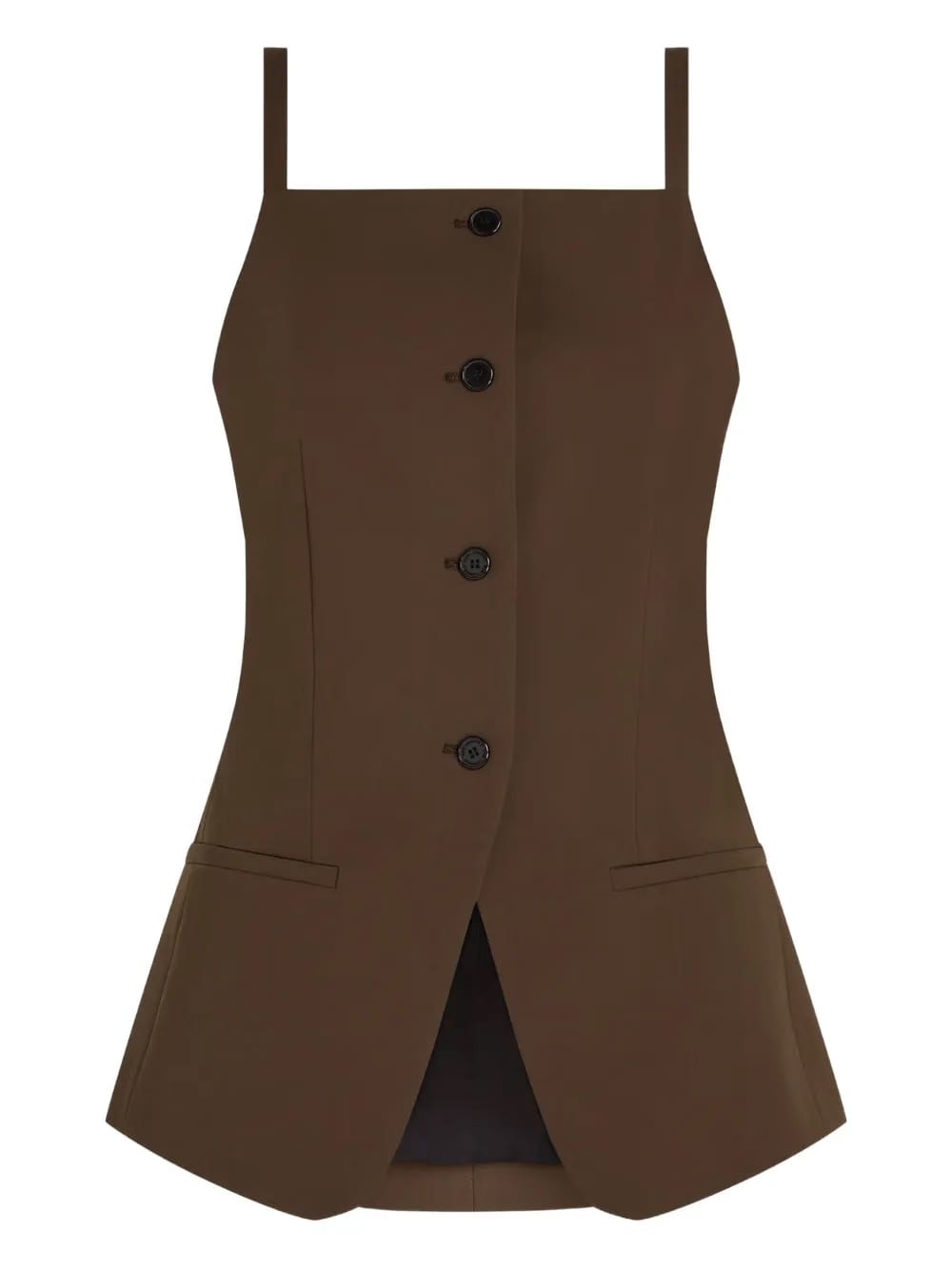square-neck waistcoat