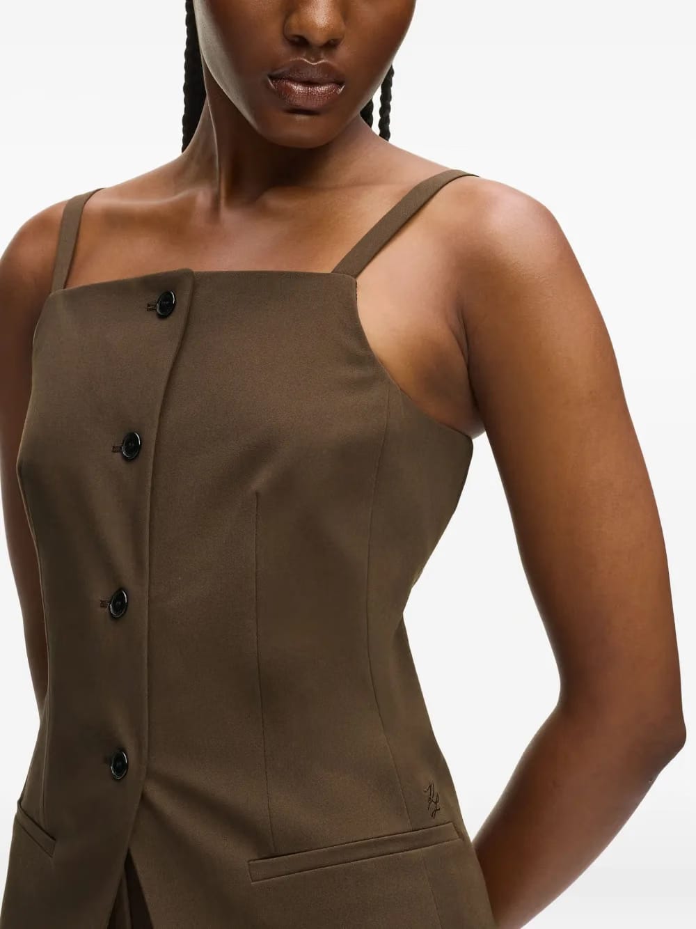 square-neck waistcoat
