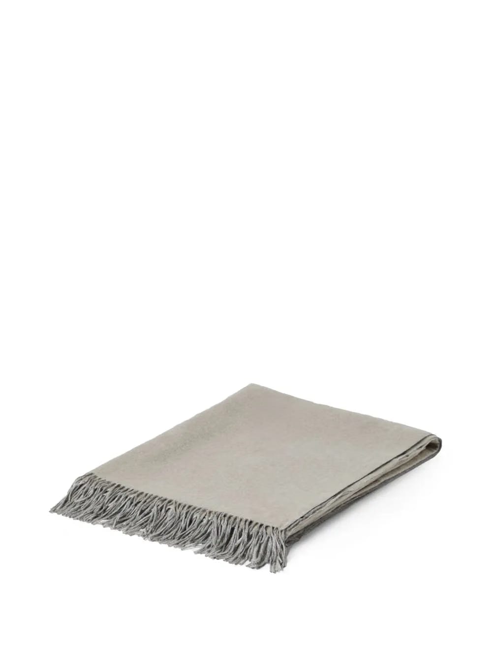 frayed-edge silk blanket