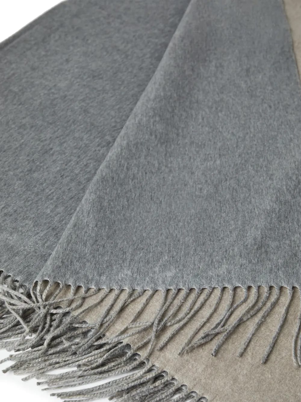 frayed-edge silk blanket