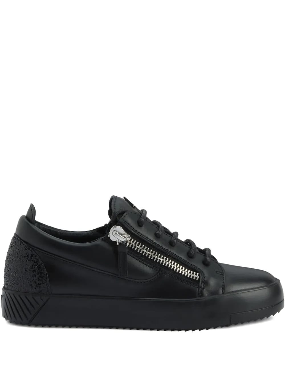 Gail zip-detail glitter low-top sneakers